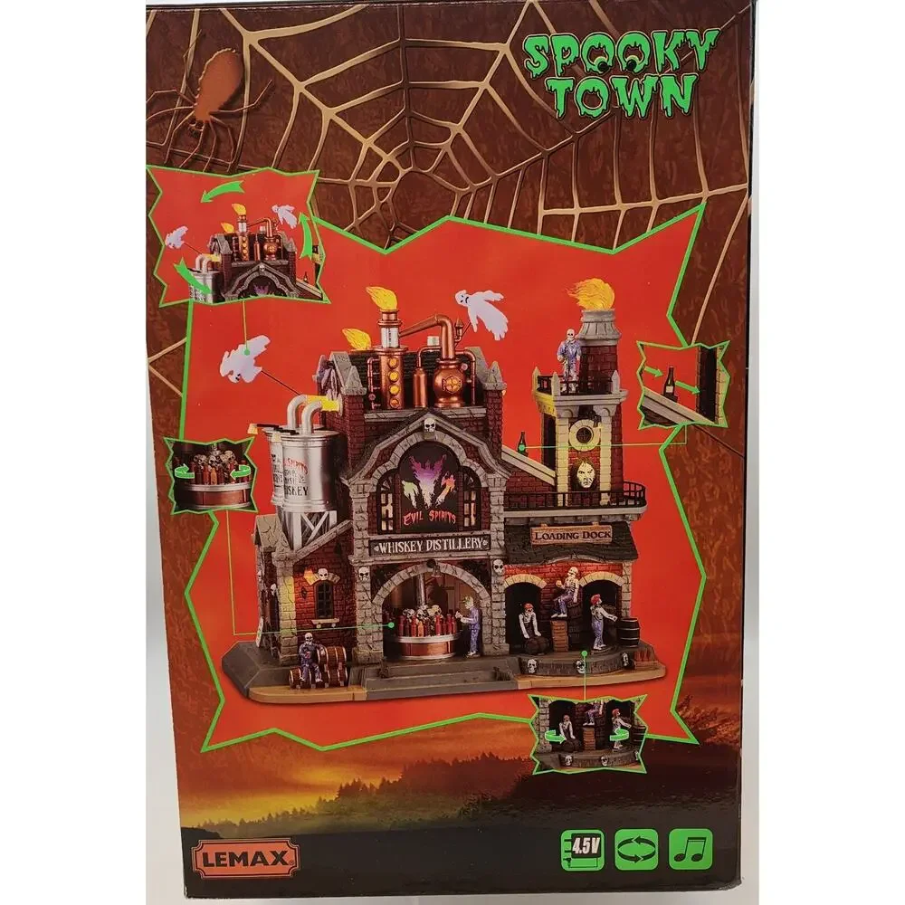 Lemax Spooky Town 2021 EVIL SPIRITS WHISKEY DISTILLERY #15723 NRFB